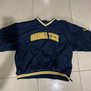 COPY - Georgia tech warmup pull up sweater.
